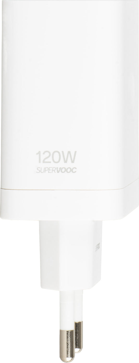 OnePlus Netoplader, 120W, 1 x USB-A, Hvid
