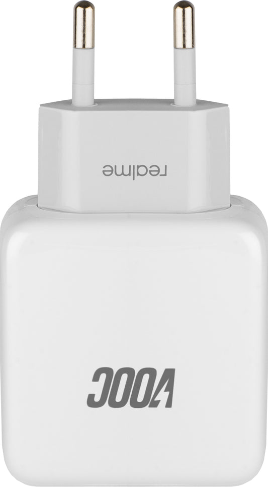 Realme netværksoplader, 20W, 4A, 1 x USB-A, Hvid VC54JCEH