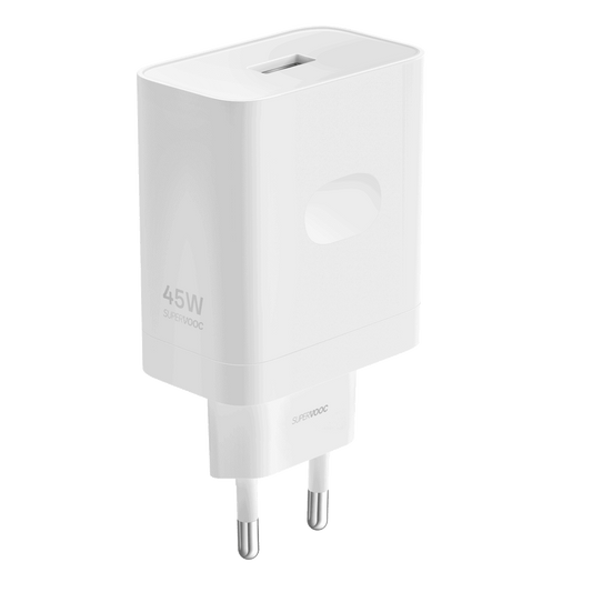 Realme netværksoplader, 45W, 4.1A, 1 x USB-A, Hvid VCB4JAEH