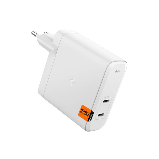 Spigen Arcstation Pro netværksoplader, 140W, 3.25A, 2 x USB-C, Hvid