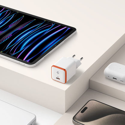 Spigen EE301EU Essential Netoplader, 30W, 3A, 1 x USB-C, Hvid ACH08449