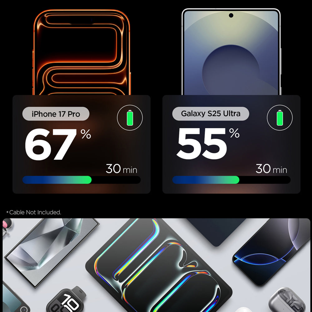 Spigen EE301EU Essential netværksoplader, 30W, 3A, 1 x USB-C, Hvid ACH09492