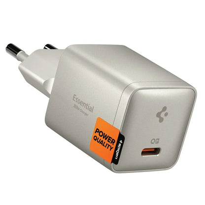 Spigen EE301EU Essential Netoplader, 30W, 3A, 1 x USB-C, Titan Grå ACH10448