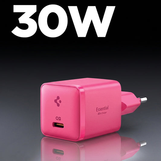 Spigen EE301EU Essential Netoplader, 30W, 3A, 1 x USB-C, Pink ACH10449