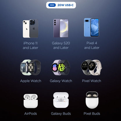 Spigen Essential Network Charger, 20W, 3A, 1 x USB-C, Black