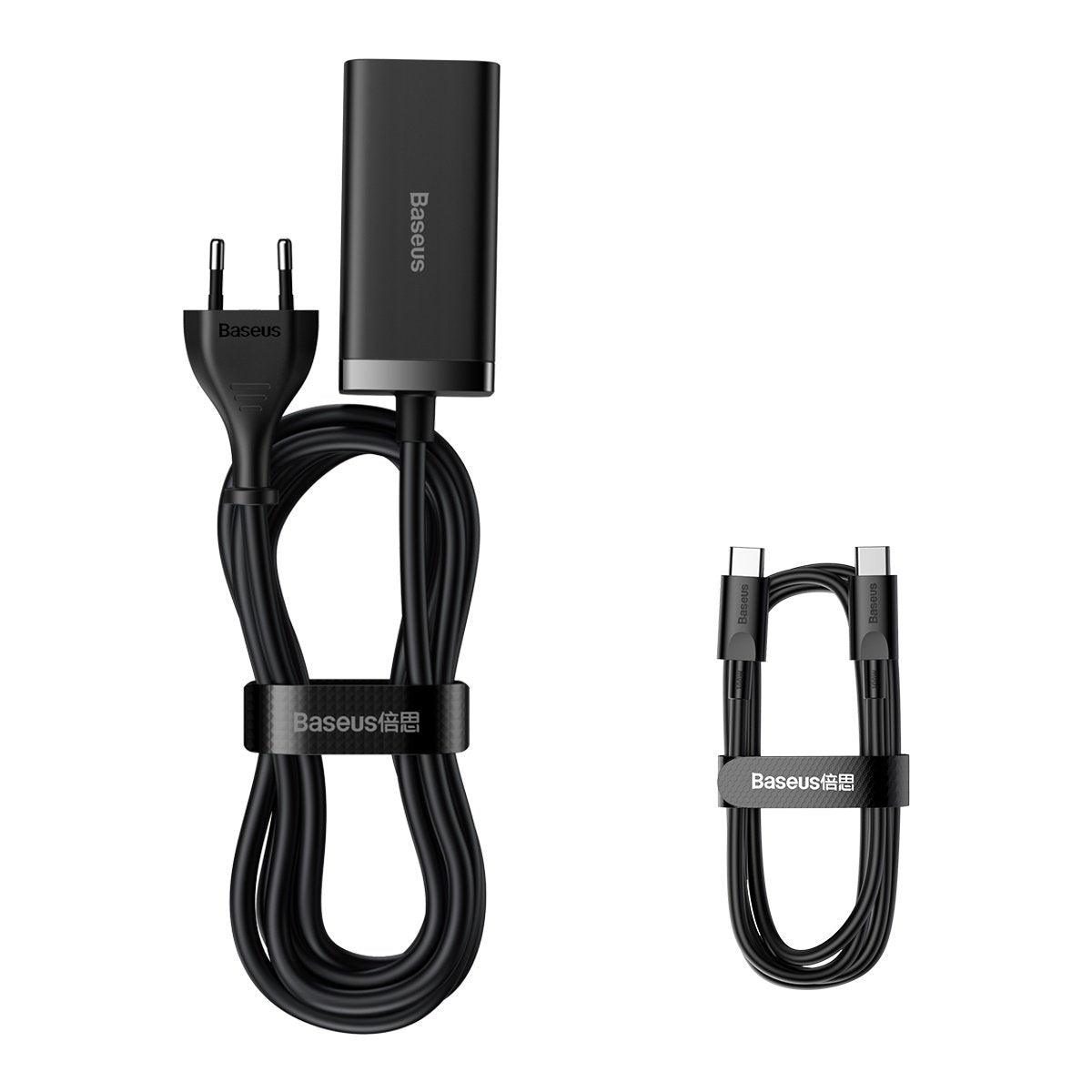 Baseus GaN3 Pro opladerstation, 100W, 5A, 2 x USB-A - 2 x USB-C, Sort CCGP000101