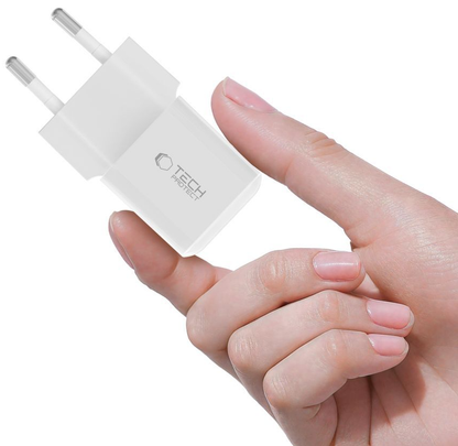 Tech-Protect NCM25 Netoplader, 25W, 3A, 1 x USB-C, Hvid