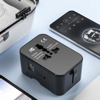 Netværksoplader Techsuit HHT202-2C Travel, 15W, 3A, 2 x USB-C, Sort