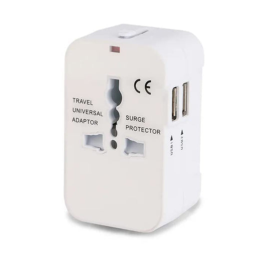 Netværksoplader Techsuit HHT202 Travel, 10W, 2A, 2 x USB-A, Hvid
