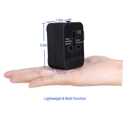 Techsuit HHT202 Travel netværksoplader, 10W, 2A, 2 x USB-A, Sort