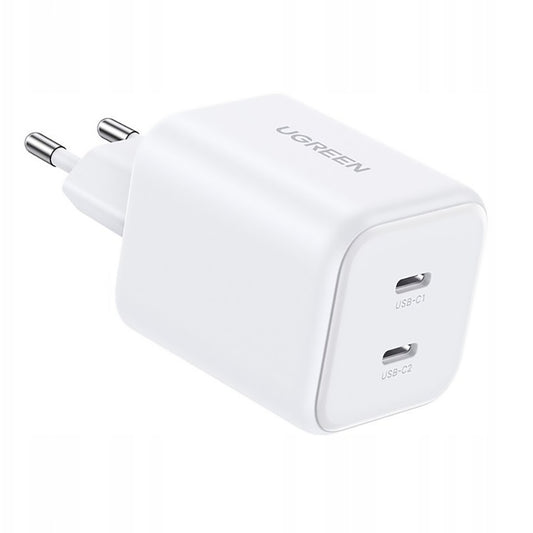 UGREEN X526 Netoplader (65154), 45W, 3A, 2 x USB-C, Hvid