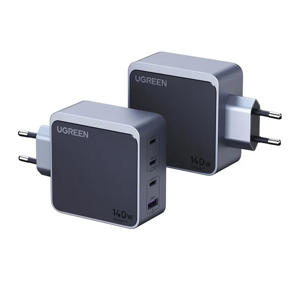 UGREEN X570 Nexode S netværksoplader, 140W, 5A, 1 x USB-A - 3 x USB-C, Grå
