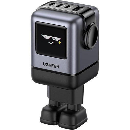 UGREEN X688 Uno netværksoplader, 100W, 5A, 1 x USB-A - 3 x USB-C, Sort