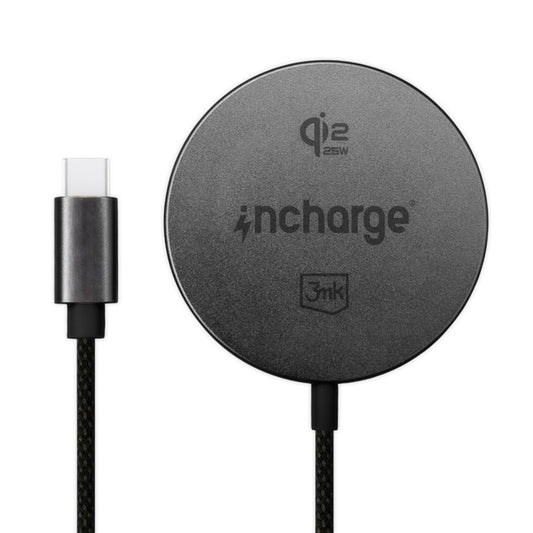 Trådløs netoplader 3MK Align, 25W, Sort