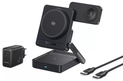 Baseus PicoGo AF21 3-i-1 trådløs netoplader, 35W, sort E0205401