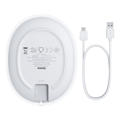 Baseus Jelly trådløs netværksoplader, 15W, 1.67A, Hvid WXGD-02