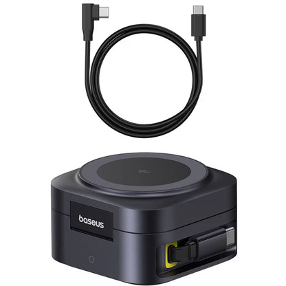 Baseus PicoGo 2in1 trådløs netværksoplader, 67W, 3A, 1 x USB-C, Sort P10276800123-00