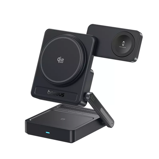 Baseus PicoGo AF21 3-i-1 trådløs netoplader, 35W, sort E0205401