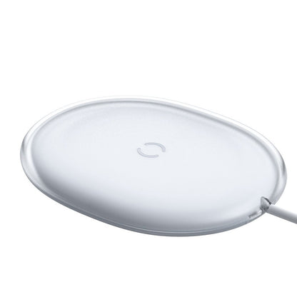 Baseus Jelly trådløs netværksoplader, 15W, 1.67A, Hvid WXGD-02