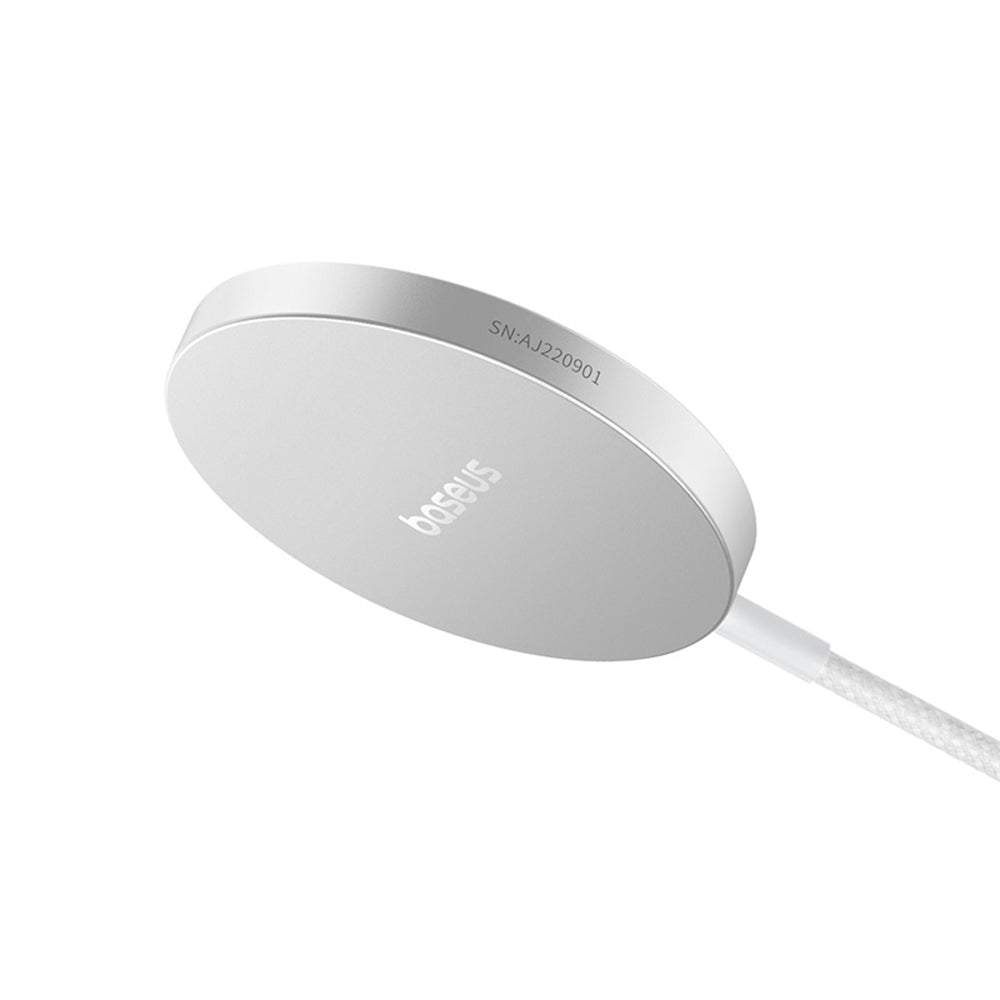 Baseus Simple Mini4 Air trådløs netværksoplader, 15W, 1.67A, Sølv P10278200S11-00