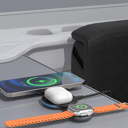 Trådløs Netværksoplader Dudao A11S 3in1, 15W, Sort