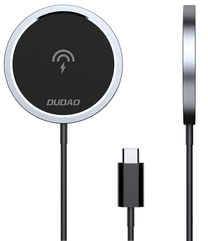 Dudao A12XS trådløs netværksoplader, 15 W, 1,67 A, sort