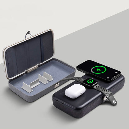 Trådløs Netværksoplader Edizard PowerCube 3in1, 65W, 3.25A, 1 x USB-C, Grå