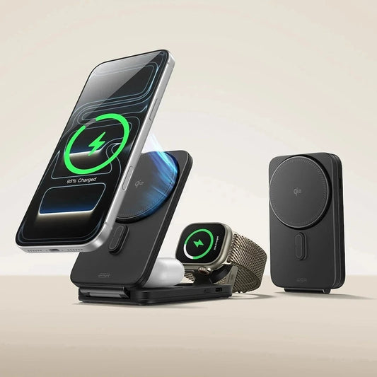 Trådløs netværksoplader ESR CryoBoost 3in1, 25W, Sort