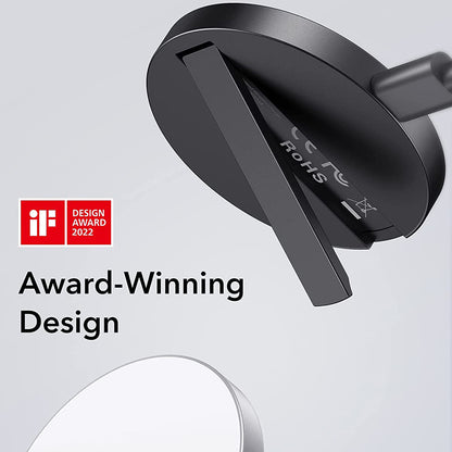 Trådløs Netværksoplader ESR HaloLock, 15W, 1.67A, Hvid