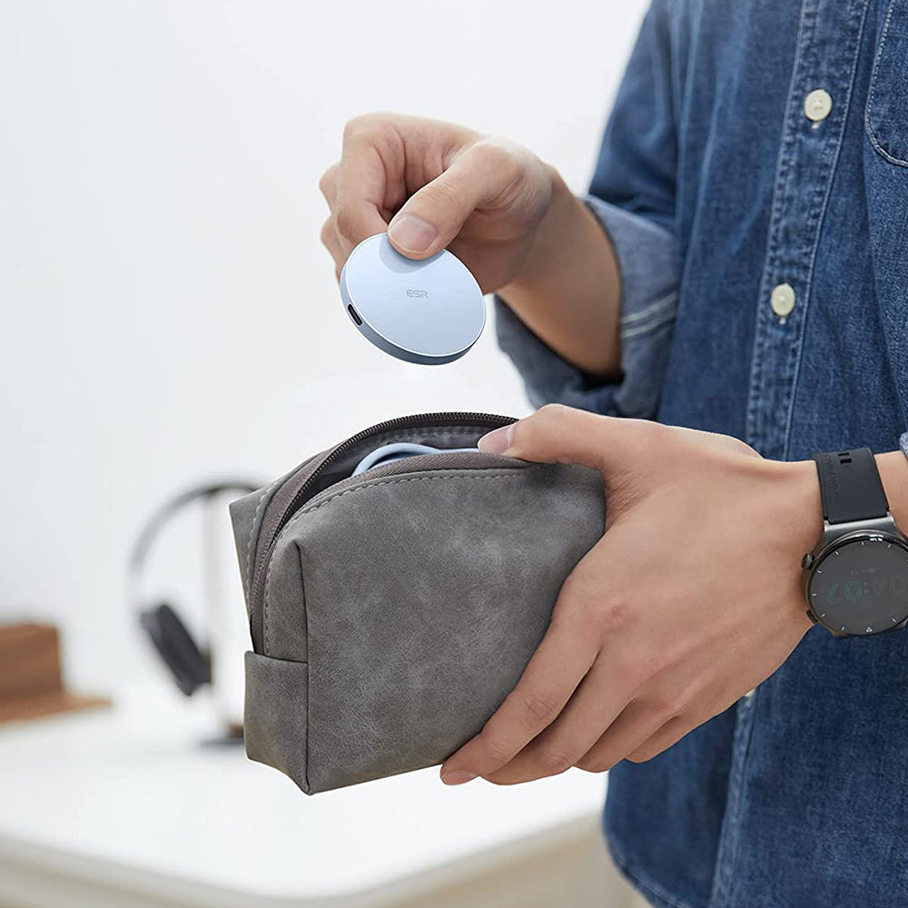 Trådløs netværksoplader ESR HaloLock, 15W, 1.67A, Blå