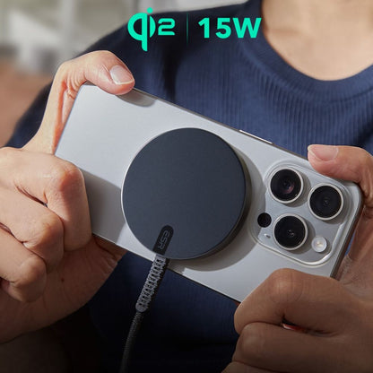 Trådløs netværksoplader ESR HaloLock, 15W, 1.67A, Sort