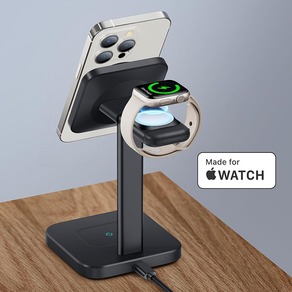 Trådløs netværksoplader ESR HaloLock 3in1, 15W, 1.67A, Sort