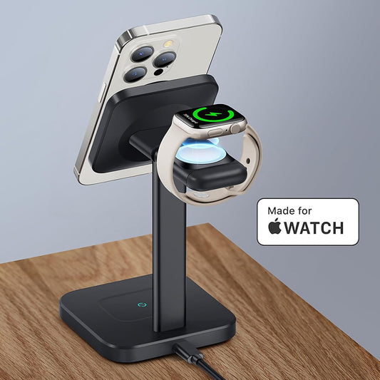 Trådløs netværksoplader ESR HaloLock 3in1, 15W, 1.67A, Sort