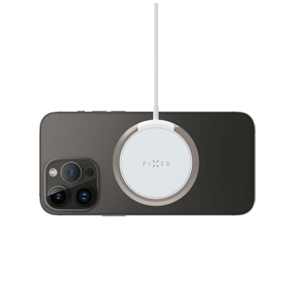 Trådløs Netværksoplader Fixed Ring, 15W, 1.67A, Hvid