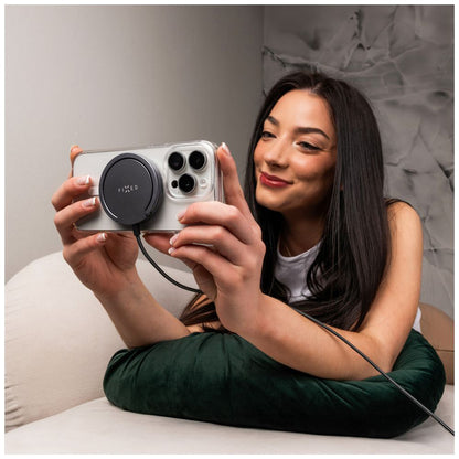 Trådløs Netværksoplader Fixed Ring, 15W, 1.67A, Grå