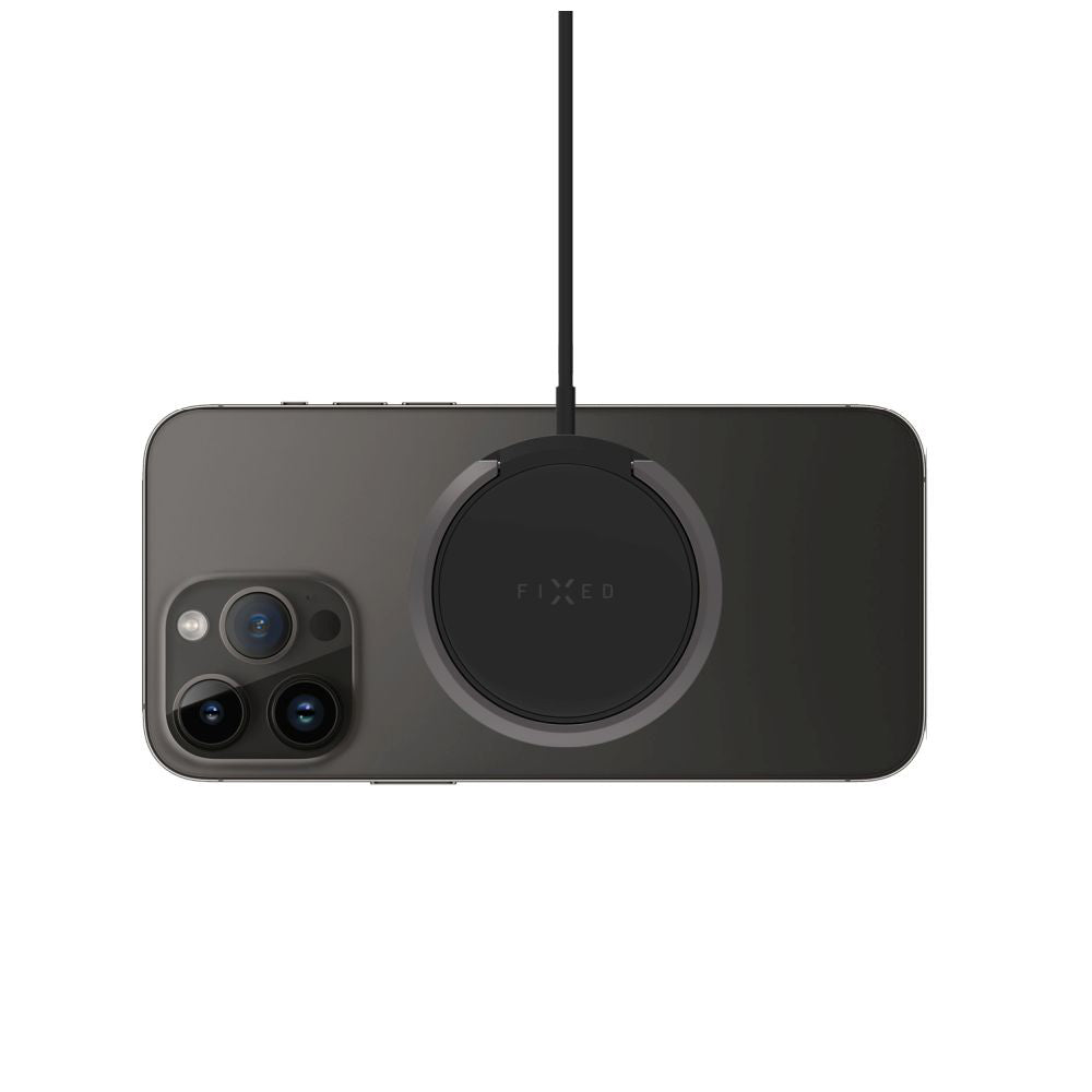 Trådløs Netværksoplader Fixed Ring, 15W, 1.67A, Sort