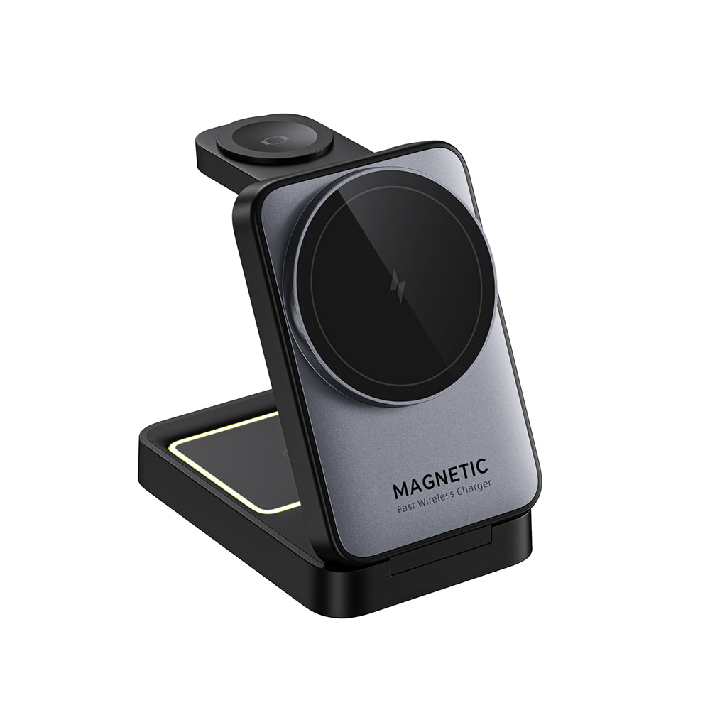 Trådløs Netværksoplader HAVIT W3103 3i1, 15W, 1.67A, Sort Grå