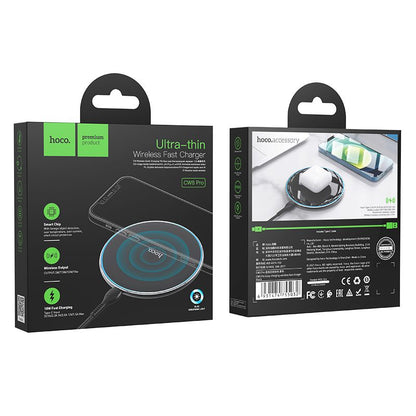 Trådløs Netværksoplader HOCO CW6 Pro, 15W, 1.67A, Sort