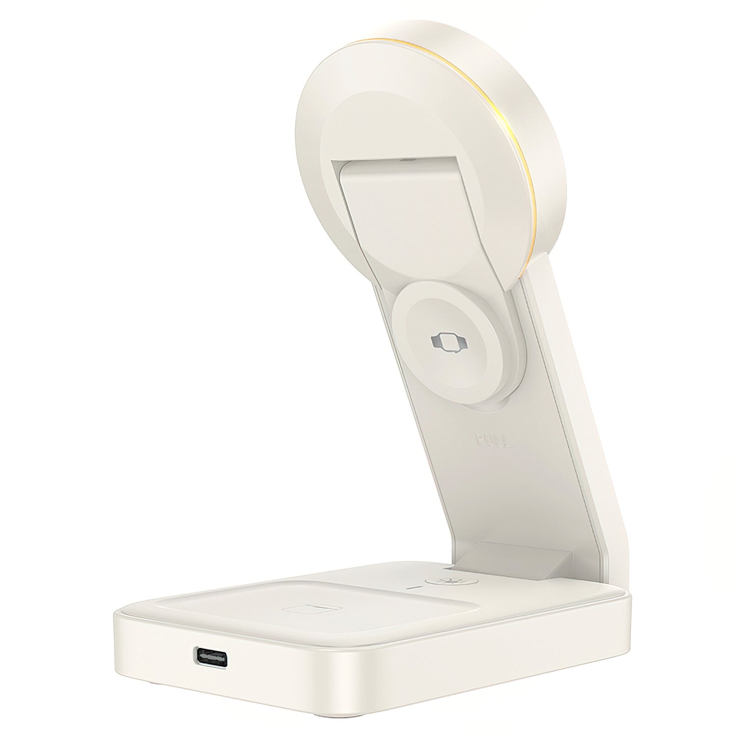 Trådløs Netværksoplader HOCO CQ3 3in1, 15W, 1.67A, Hvid