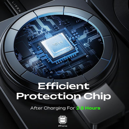 Lisen W103 3in1 Trådløs Netværksoplader, 7.5W, 1.1A, Sort YL0324090008