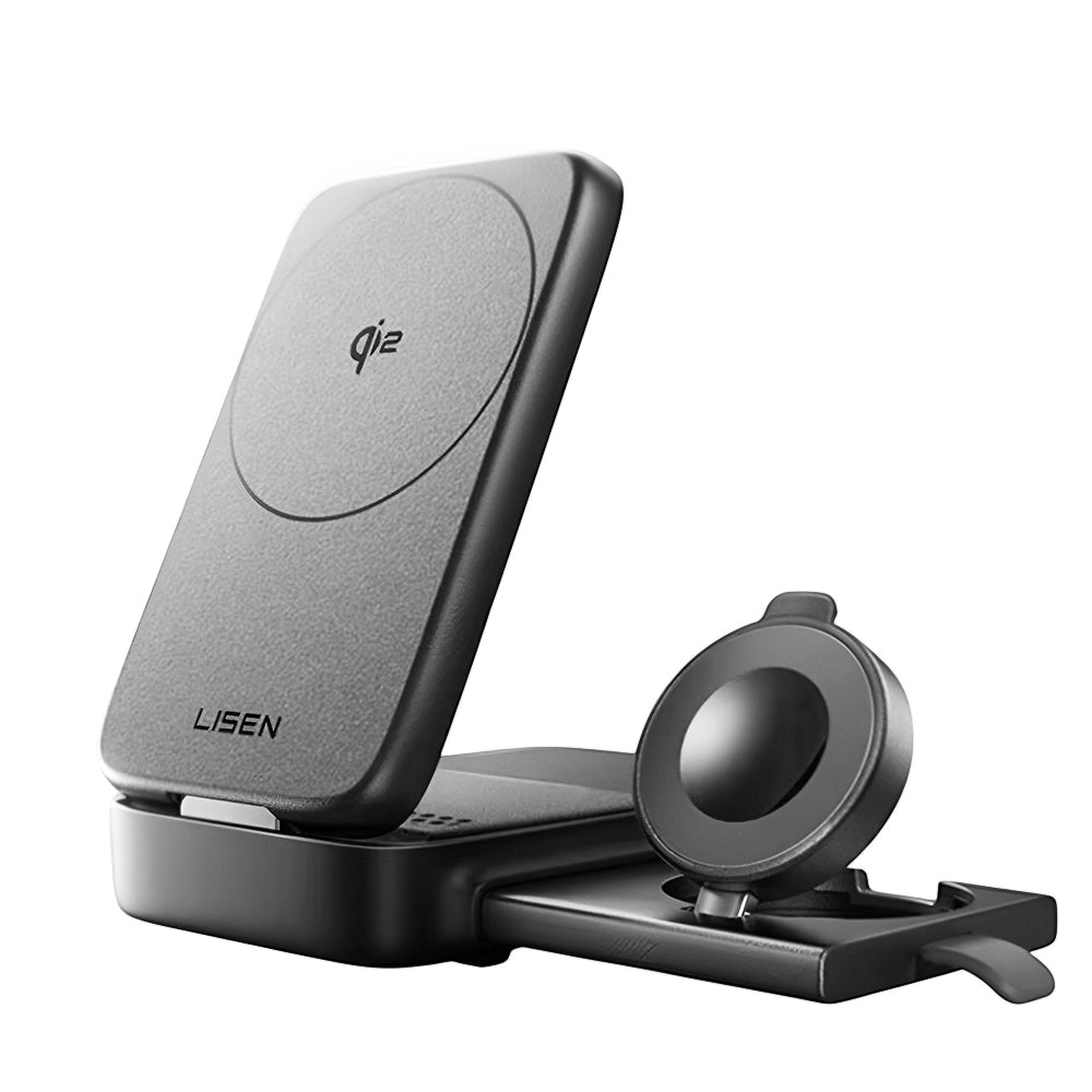 Lisen W106 3in1 Wireless Network Charger, 15W, 1.67A, Gray YL0424120009