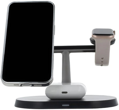 Trådløs Netværksoplader MaXlife MXWC-03 3i1, 15W, 1.67A, Sort