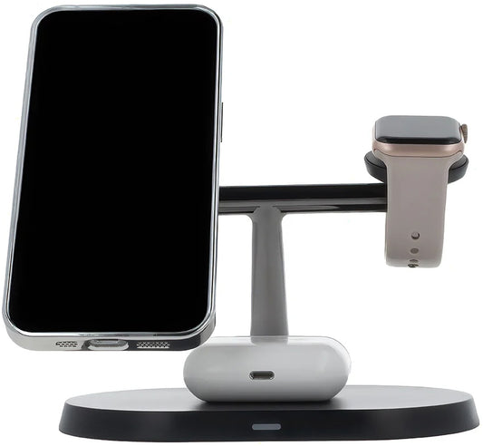 Trådløs Netværksoplader MaXlife MXWC-03 3i1, 15W, 1.67A, Sort