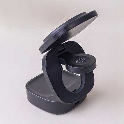 Trådløs Netværksoplader MaXlife MXWC-06 3in1, 15W, 1.67A, Sort