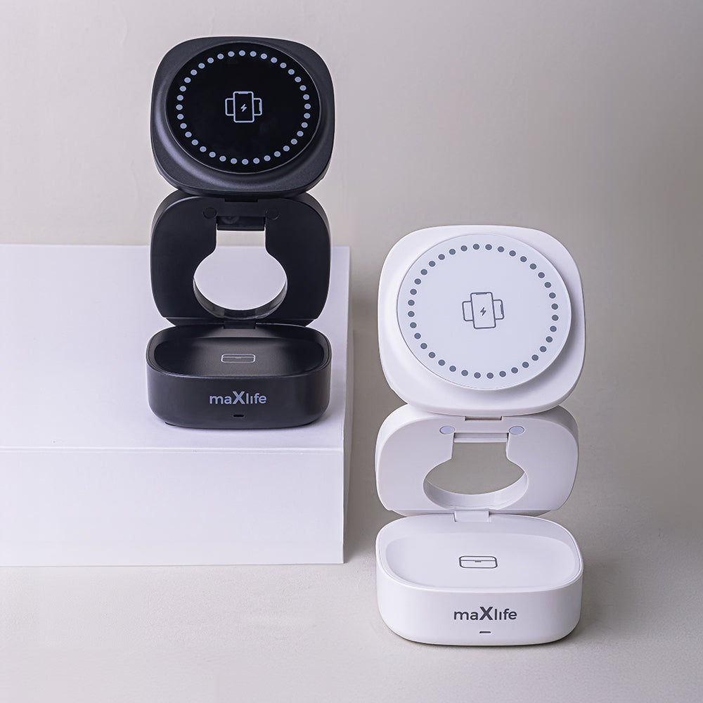 Trådløs Netværksoplader MaXlife MXWC-06 3in1, 15W, 1.67A, Sort