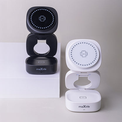 Trådløs Netværksoplader MaXlife MXWC-06 3in1, 15W, 1.67A, Sort