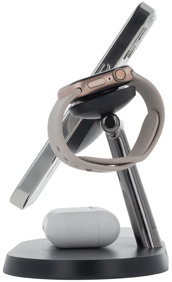 Trådløs Netværksoplader MaXlife MXWC-03 3i1, 15W, 1.67A, Sort