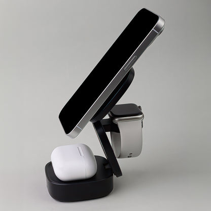 Trådløs Netværksoplader MaXlife MXWC-06 3in1, 15W, 1.67A, Sort