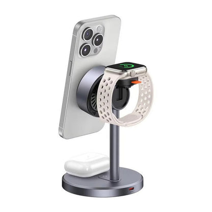 Trådløs Netoplader McDodo CH-2460 Swan 3i1, 22,5W, 1,67A, Grå
