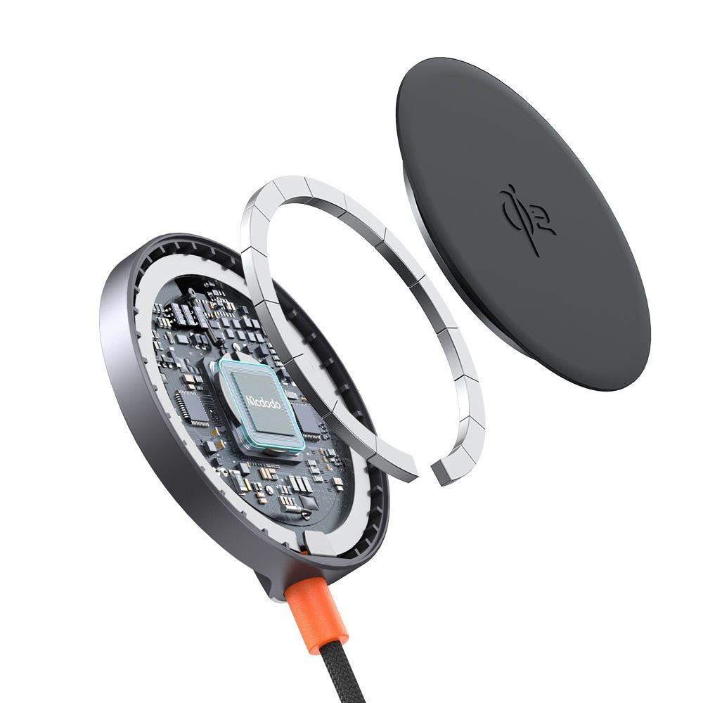 Trådløs netværksoplader McDodo CH-2860 MagQ, 15W, 1.67A, Sort